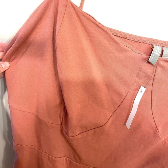 ASOS Curve | Women’s Plus Pink Spaghetti Strap Fit & Flare Dress Size 24 - Picture 3 of 5